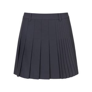 [힐크릭]H532 여성 언발란스 플리츠 큐롯_BK