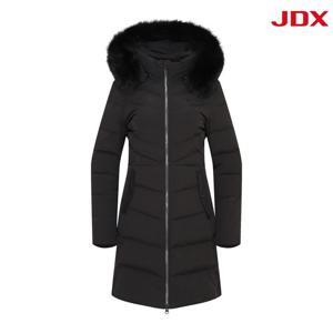 [JDX] 여성 허리 셔링 롱 구스다운 점퍼(X2WDU8145BK)