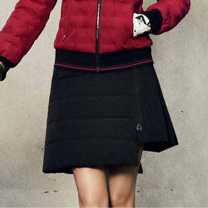 [JDX] 여성 씬다운 플리츠 랩 스커트(X1PQU8772BK)