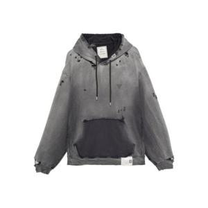 메종 미하라 야스히로 후드 티셔츠 A15HD552 BLACK