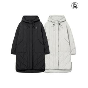 라이프워크패딩 CQK LW244DJ770 여성) 다이아 퀼팅 라이트 후드 롱 다운 점퍼