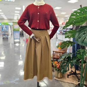 스테파니 HC07 퍼빗 밴드 포인트 플레어 스커트 A5SK5305