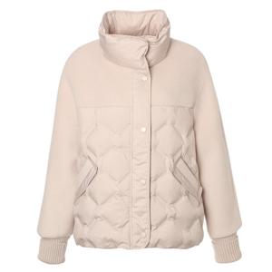 [마담포라]반 차이나 넥 배색 포인트 덕다운 숏 패딩MA4DJ603A