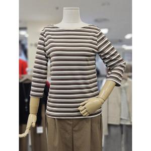 오조크 세이브존01 가로스트라이프 골지7부 티셔츠 HOTFCTR573