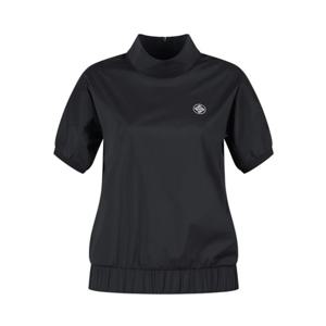 럭스골프 여성 하프넥 백집업 우븐 간절기 반팔 티셔츠 MW25A614W