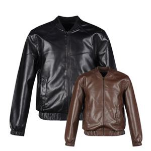 럭스골프 남성 페이크 레더 블루종 자켓 MX25A807