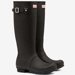 헌터 [WOMEN] 오리지날 톨 레인부츠 - 블랙 WFT1000RMABLK