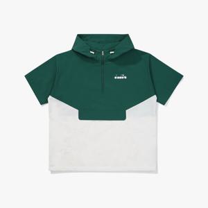 [디아도라] 그랜드슬램 컬러 블록 반팔 아노락 GREEN