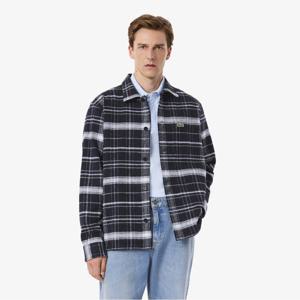 라코스테 공식 남성 오버셔츠 핏 코튼 체크 셔츠 CH9208-55N 6AG