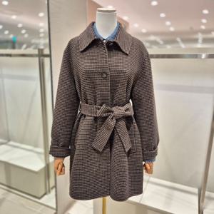 [비지트인뉴욕]벨티드 체크 하프코트 VBBHC74