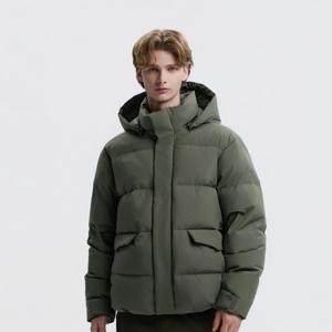 내셔널지오그래픽 N254UDW310 아틀라스 고어 윈드스토퍼 숏기장 구스다운 점퍼 KHAKI