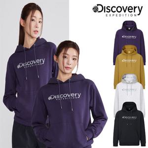 디스커버리 25FW 신상/공용/커플/여성/남성/오버핏/후드배색/로고 그래픽 후드티 DXHD21054