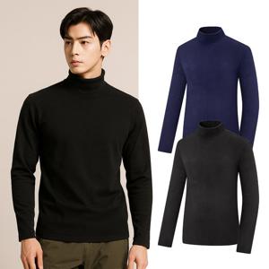 콜핑 남성 약기모 스판 등산 보온 긴팔 터틀넥 티셔츠 KSC046FT9M