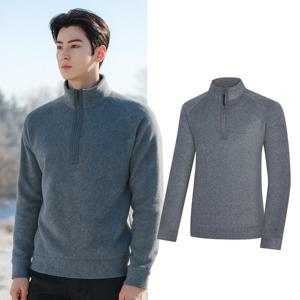 콜핑 남성 폴라폴리스 등산 긴팔 반집업 티셔츠 KSC455TT2M