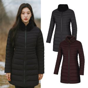 콜핑 여성 겨울 퍼 탈부착 덕폴리 등산 롱패딩 자켓 KSC683UJ5W