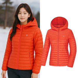 콜핑 여성 겨울 구스다운 나일론 경량 등산 후드 패딩 자켓 KSC650VJ3W