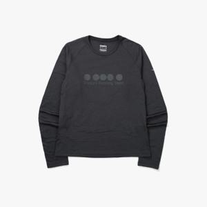 디아도라긴팔티 AQS D5123RRL05GRD 써마플로우 러닝 긴팔 티셔츠 DARK GERY