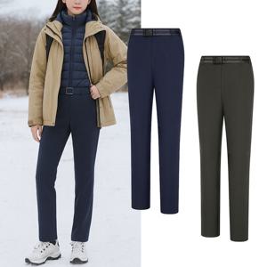 콜핑 여성 겨울 보온 라이렉스 기모원단 등산 바지 KSC087FP0W