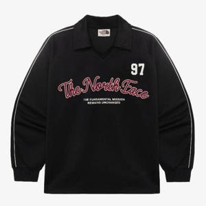 노스페이스맨투맨 JQS NT7TR04J TNF 크루 칼라 긴팔 티 (BLACK)