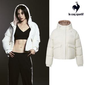 [르꼬끄][나나 PICK] 여성 네쥬 루즈핏 후드 다운 자켓 QQ422ODJO3_IVY