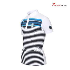 [그렌에코]그렌에코 남성 배색 줄무늬 반팔티셔츠 GES24503SB