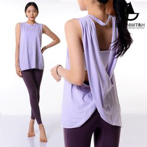 [그리니치]크로스백 나시 커버업 티셔츠 필라테스 요가복sr1054