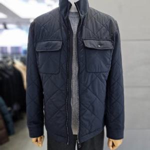 [바쏘]남자 간절기 네이비 경량 숏 패딩 퀼팅 점퍼 WSAFZ3UA02A