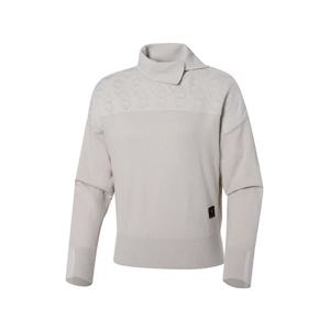 [와이드앵글]여성 WL PRO 변형 반넥 자카드 크롭 스웨터 WWW22K01E1