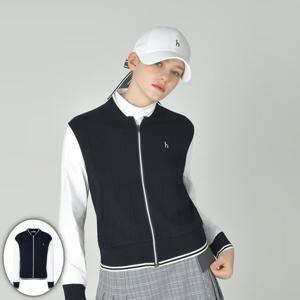 [헤지스골프] 여성 스태디움 풀집 니트 네이비 (HWSW5C618N3)