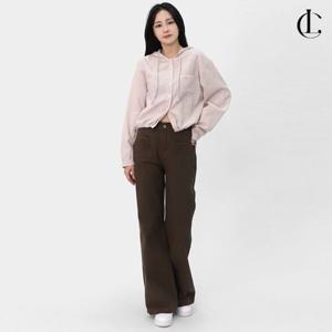 엘케이트 여자 가을 상의 스트라이프 스트링 루즈핏 후드 남방 아우터 LDV004