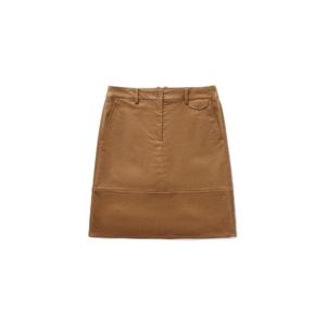 M 커버낫반바지 CQK CO2403SR76-CE 우먼 코듀로이 미디 스커트 Camel