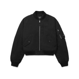 M 커버낫자켓 CQK CO2403JK72-BK 우먼 MA-1 봄버 자켓 Black