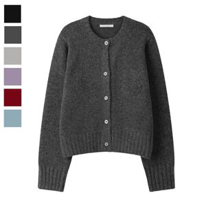 [리빌모아]여자 바미르 라운드 긴팔 가디건 SGW-CA-Q094-차콜