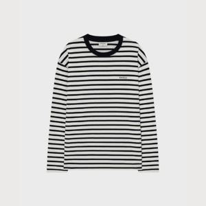 M 커버낫긴팔티 CQK CO2503LT11-DN 스트라이프 롱슬리브 Dark Navy