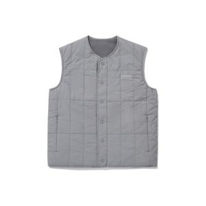 M 커버낫조끼 CQK CO2403JK28-GR 플리스 리버서블 퀼팅 베스트 그레이