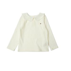 [프렌치캣(정상)]IV 스칼럽 카라 티셔츠 (Q45DST020)