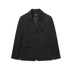 커버낫자켓 CQK CO2403JK75-CH 우먼 클래식 싱글 자켓 Charcoal