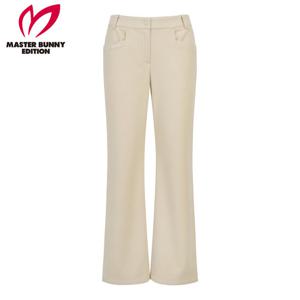 [마스터바니] 여성 슬릿 헴 부츠컷 백 밴딩 기모 팬츠