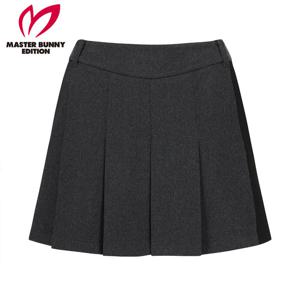 [마스터바니] 여성 기모 인버티드 플리츠 큐롯 스커트