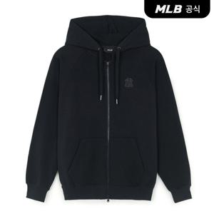 [MLB공식] 25FW 베이직 스몰로고 기모 후드집업 NY (Black) 3ATRB0156-50BKS