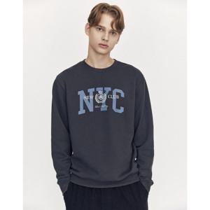 [지오다노]남자 기모 프린트 맨투맨 티셔츠 025921