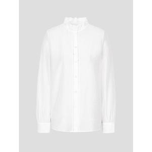 [빈폴레이디스] 넥 러플 슬림 블라우스  아이보리 (BF5X64C550)