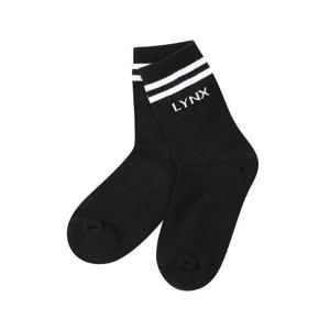 [링스]여성 띠배색 중목 양말 L21E3SC252_BK