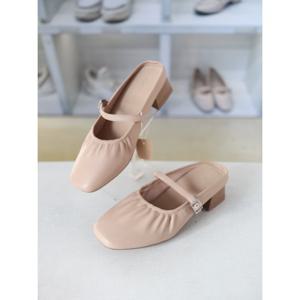 [블리아르]심플 캐주얼 여성 미들힐 블로퍼 4cm BLMD500807