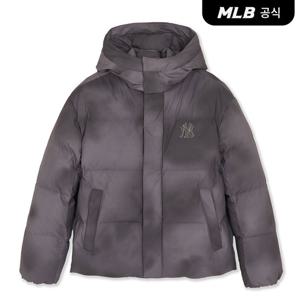 [MLB공식] 25FW 빈티지 후드 커브패딩 NY (L.Charcoal Grey) 3ADJB1556-50CGL