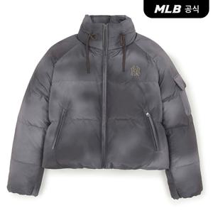[카리나 PICK][MLB공식] 25FW 여성 빈티지 크롭 커브패딩 NY (L.Charcoal Grey) 3FDJB0356-50CGL