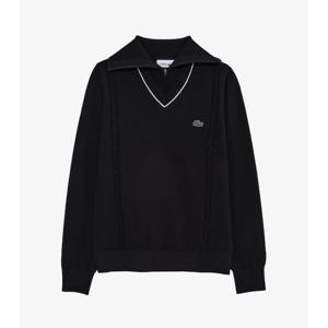 라코스테 반집업 윙카라 스웨터 AF708E55N 001