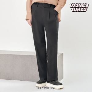 [스팍스]벅스버니 여성 핀턱 밑단 버튼 레터링 긴바지 팬츠 SP3LPA016