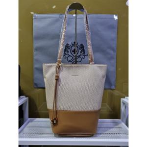 [몽크로스]가죽끈장식키링 포인트 배색숄더백 WT58261(스킨베이