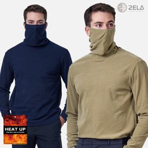 투엘라 남성 웜아머프로 고밀도 기모 마스크넥 티셔츠(M6WT16)